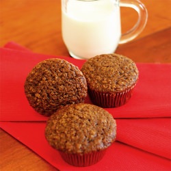 Mexican Chocolate Oatmeal Muffins