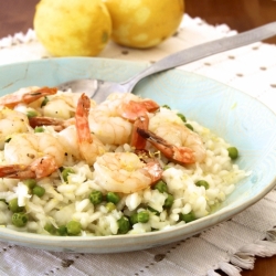 Lemon Risotto with Shrimp