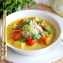 Cherry Tomato and Pumpkin Laksa