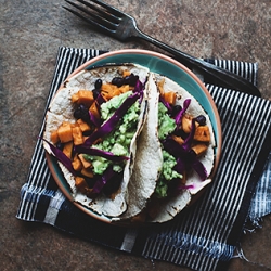 Black Bean and Sweet Potato Tacos