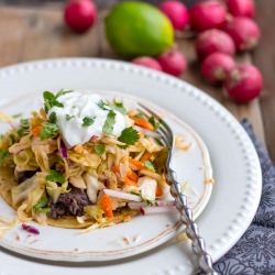 Black Bean Tostadas