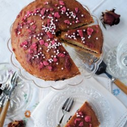 Cardamom Rose Cake with Orange