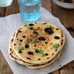 No Yeast Naan and Beef Keema