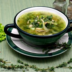 Chicken Leek Garlic Soup