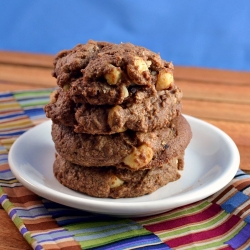 Triple Chocolate Chunk Cookies