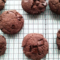 Double Chocolate Chunk Cookies