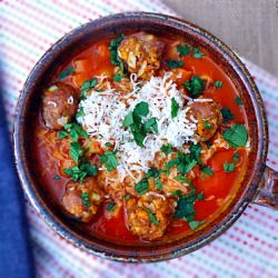 Turkey Meatball Tomato Soup