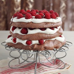 Chocolate Raspberry Pavlova