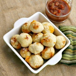 Cheddar Stuffed Pretzel Bites