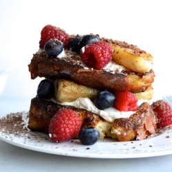 Banana Split French Toast Stack