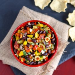 Black Bean Salsa with Olives