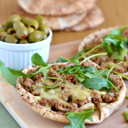 Turkish Pizza with Pita Bread