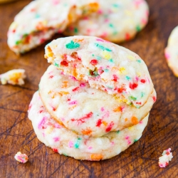 Chewy Sugar Sprinkles Cookies