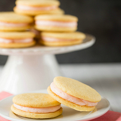 Pink Grapefruit Sandwich Cookies