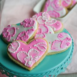 Brush Embroidery Sugar Cookies