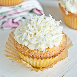 Coconut Bourbon Cupcakes