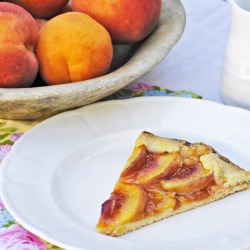 Free Form Peach Tart