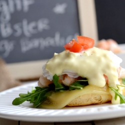 Lighter Lobster Eggs Benedict