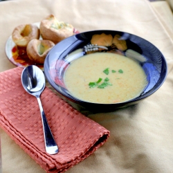 Apple Cider and Cheddar Soup