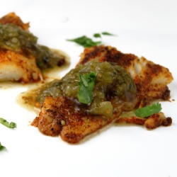 Cod with Salsa Verde