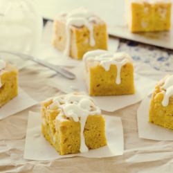 Pumpkin White Chocolate Blondies