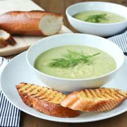 Zucchini, Lemon, Dill & Orzo Soup