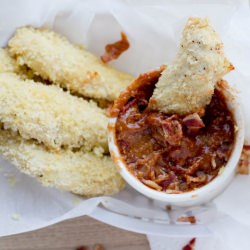 BBQ Bacon Cheddar Chicken Fingers