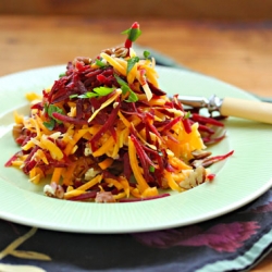 Raw Beet, Butternut & Pecan Slaw