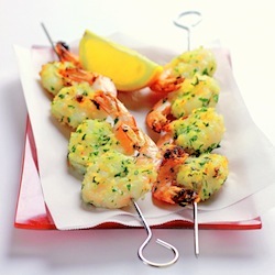 Grilled Garlic Prawns