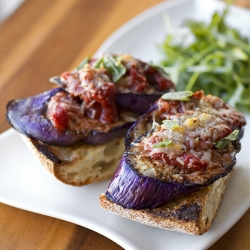 Grilled Eggplant Parmesan