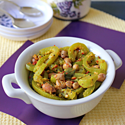 Snake Gourd Curry With Peanuts