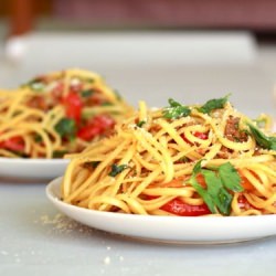 Red Pepper and Garlic Pasta