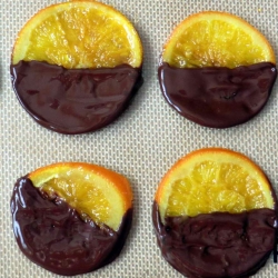 Candied Oranges with Chocolate