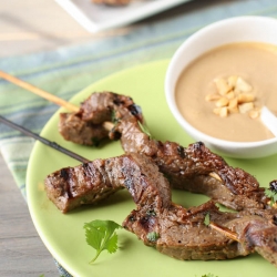 Beef Satay with Thai Peanut Sauce