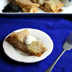 Pear Strudel w/ Brown Sugar Cream