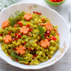 Coconut Quinoa with Saffron