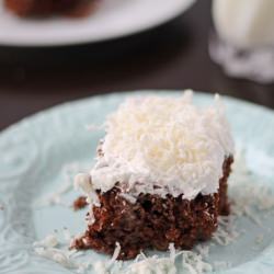 Chocolate Coconut Tres Leche Cake