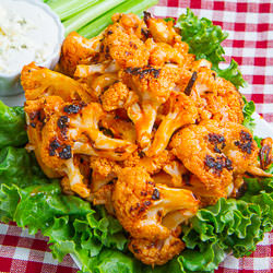 Buffalo Roasted Cauliflower