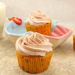 Browned Butter Cupcakes w/ Figs