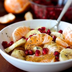 Fruit With Lemon Poppyseed Dressing