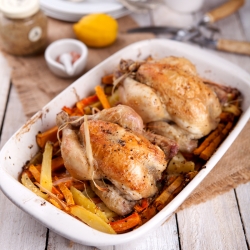 Roasted Coquelettes (Small Chicken)