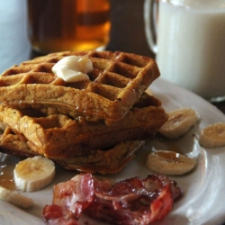 Whole Wheat Pumpkin Waffles