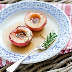 Roasted Peach with Rosemary