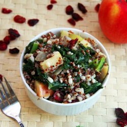 Grains with Kale and Apple