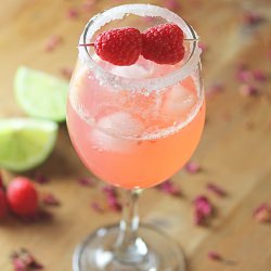 Raspberry Rosewater Gin Rickey