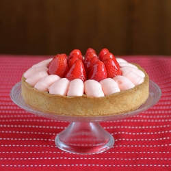 Pistachio Strawberry Tart