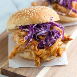 Tangy BBQ Pulled Chicken Sandwich