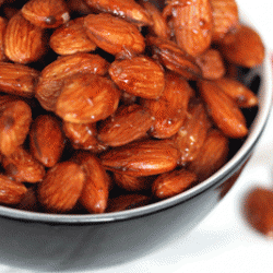 Spicy Honey Glazed Almonds