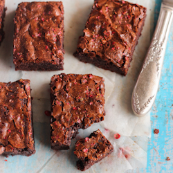 Pink Peppercorn Brownies