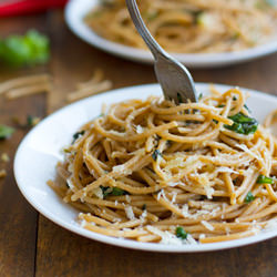 Garlic Butter Spaghetti with Herbs